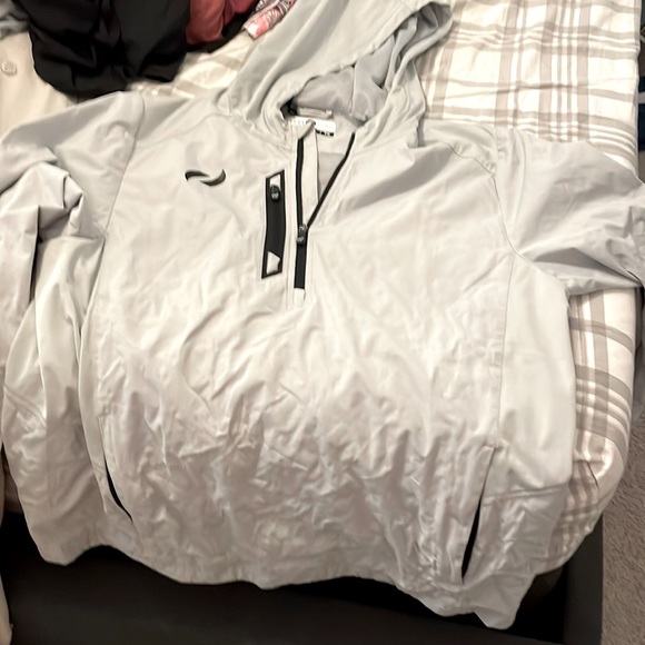 Pure hockey grey pull over rain jacket. Size Xl. - Picture 1 of 2